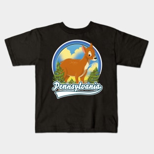 Pennsylvania Travel logo Kids T-Shirt